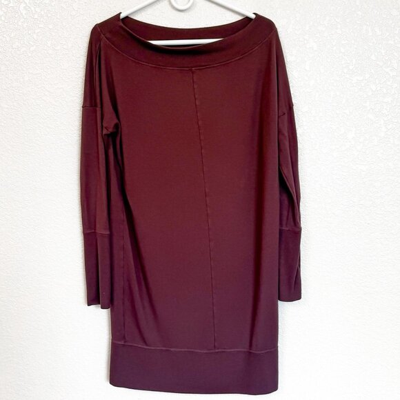 Athleta Studio Barre Sweatshirt Dress 2.0 Medium Athleisure Cozycore Studio Chic - Picture 3 of 9